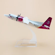 Load image into Gallery viewer, Hunnu Air Mongolian Airlines Fokker F-50 JU-8881 Airplane Diecast Plane Model
