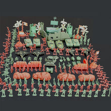 Load image into Gallery viewer, 290 pcs Classic WWII Military Playset Plastic Toy Soldier Army Men 4cm Figures & Accessories