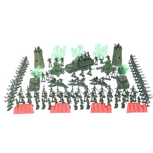 Load image into Gallery viewer, 167 pcs Classic WWII Military Playset Plastic Toy Soldier Army Men 4cm Figures & Accessories