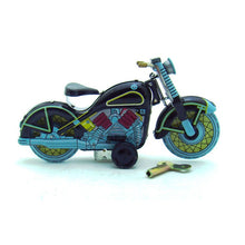 Load image into Gallery viewer, MS365 Vintage Harley Motorcycle Retro Clockwork Wind Up Tin Toy Collectible (Choose Color)