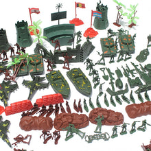 Load image into Gallery viewer, 290 pcs Classic WWII Military Playset Plastic Toy Soldier Army Men 4cm Figures & Accessories