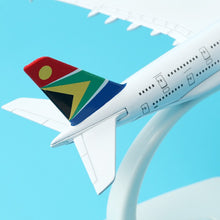 Load image into Gallery viewer, South African Airlines Airbus A380 Airplane 16cm Diecast Plane Model
