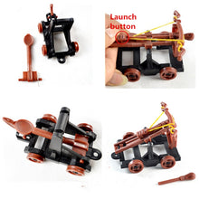 Load image into Gallery viewer, 14 pcs Classic Medieval Warfare Knights Catapult Crossbow Middle Ages Warriors Plastic Toy Soldiers Figures Set