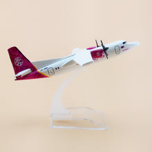 Load image into Gallery viewer, Hunnu Air Mongolian Airlines Fokker F-50 JU-8881 Airplane Diecast Plane Model