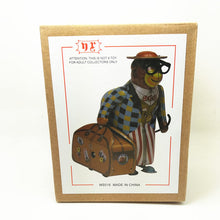 Load image into Gallery viewer, MS516 Vintage Traveler Suitcase Monkey Retro Clockwork Wind Up Tin Toy Collectible