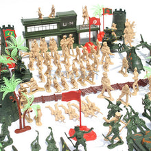 Load image into Gallery viewer, 188 pcs Classic WWII Military Playset Plastic Toy Soldier Army Men 5cm Figures & Accessories