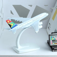 Load image into Gallery viewer, South African Airlines Airbus A380 Airplane 16cm Diecast Plane Model