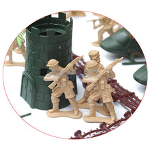 Load image into Gallery viewer, 188 pcs Classic WWII Military Playset Plastic Toy Soldier Army Men 5cm Figures & Accessories