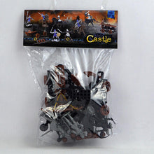 Load image into Gallery viewer, 14 pcs Classic Medieval Warfare Knights Catapult Crossbow Middle Ages Warriors Plastic Toy Soldiers Figures Set