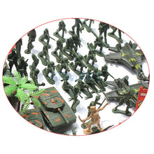 Load image into Gallery viewer, 188 pcs Classic WWII Military Playset Plastic Toy Soldier Army Men 5cm Figures & Accessories
