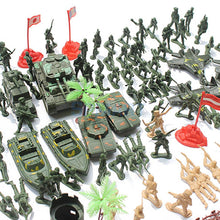 Load image into Gallery viewer, 188 pcs Classic WWII Military Playset Plastic Toy Soldier Army Men 5cm Figures & Accessories