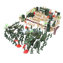 Load image into Gallery viewer, 188 pcs Classic WWII Military Playset Plastic Toy Soldier Army Men 5cm Figures & Accessories