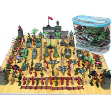 Load image into Gallery viewer, 146 pcs Classic WWII Military Playset Plastic Toy Soldier Army Men 5cm Figures & Accessories