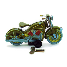 Load image into Gallery viewer, MS365 Vintage Harley Motorcycle Retro Clockwork Wind Up Tin Toy Collectible (Choose Color)