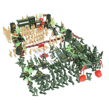 Load image into Gallery viewer, 188 pcs Classic WWII Military Playset Plastic Toy Soldier Army Men 5cm Figures & Accessories
