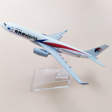 Load image into Gallery viewer, Malaysia Airlines One World Airbus A330 Airplane 16cm Diecast Plane Model