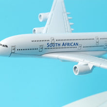 Load image into Gallery viewer, South African Airlines Airbus A380 Airplane 16cm Diecast Plane Model