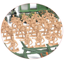 Load image into Gallery viewer, 122 pcs Classic WWII Military Playset Plastic Toy Soldier Army Men 6cm Figures & Accessories