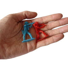 Load image into Gallery viewer, 60 pcs Classic Wild West Cowboys Native American Indians Plastic Toy Soldiers 5cm Figure Models (Choose Color)