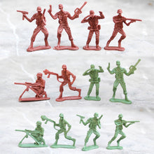 Load image into Gallery viewer, 500 pcs Classic WWII Military Playset Plastic Toy Soldier Army Men 4cm Figures & Accessories