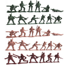 Load image into Gallery viewer, 100 pcs Classic WWII Military Plastic Toy Soldiers Army Men 5cm Figures (Choose Color)