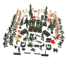 Load image into Gallery viewer, 158 pcs Classic WWII Military Playset Plastic Toy Soldier Army Men 5cm Figures & Accessories