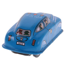 Load image into Gallery viewer, MS644 Mini Police Car Vehicle Retro Clockwork Wind Up Tin Toy Collectible
