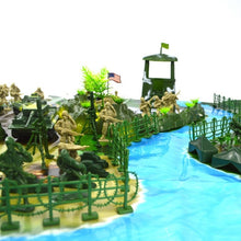 Load image into Gallery viewer, 90 pcs Classic WWII Military Soldier Force Playset Plastic Toy Soldier Army Men 5cm Figures & Accessories