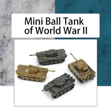 Load image into Gallery viewer, 4 pcs WWII Military Germany Panther Tiger Tank 4D Finished Model Toy 1:144 Scale