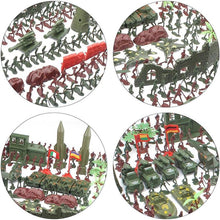 Load image into Gallery viewer, 519 pcs Classic WWII Military Playset Plastic Toy Soldier Army Men 4cm Figures & Accessories