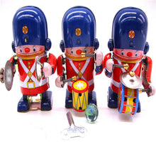 Load image into Gallery viewer, MS407 Vintage Little Soldier Drummer Band Robot Retro Clockwork Wind Up Tin Toy Collectible (Choose Style)