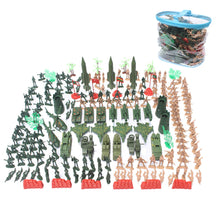 Load image into Gallery viewer, 203 pcs Classic WWII Military Playset Plastic Toy Soldier Army Men 5cm Figures & Accessories