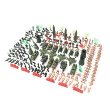 Load image into Gallery viewer, 203 pcs Classic WWII Military Playset Plastic Toy Soldier Army Men 5cm Figures & Accessories