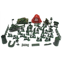 Load image into Gallery viewer, 36 pcs Classic WWII Military Playset Plastic Toy Soldier Army Men 4cm Figures & Accessories