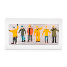 Load image into Gallery viewer, 6 pcs Miniature Construction Engineer Worker People Figure 1:50 Models Landscape Building Scenery Layout Scene Accessories Diorama Supplies