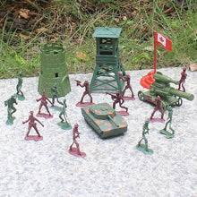 Load image into Gallery viewer, 238 pcs Classic WWII Military Playset Plastic Toy Soldier Army Men 4cm Figures & Accessories