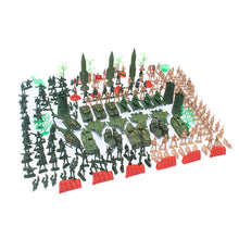 Load image into Gallery viewer, 203 pcs Classic WWII Military Playset Plastic Toy Soldier Army Men 5cm Figures & Accessories