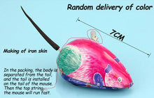 Load image into Gallery viewer, Set of 3 Classic Mouse Retro Clockwork Wind Up Tin Toy Collectible