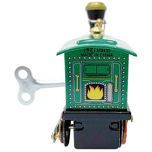 Load image into Gallery viewer, MS432 Vintage Steam Train Engine Locomotive Retro Clockwork Wind Up Tin Toy Collectible