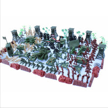 Load image into Gallery viewer, 170 pcs Classic WWII Military Playset Plastic Toy Soldier Army Men 5cm Figures & Accessories