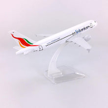 Load image into Gallery viewer, SriLankan Airlines Airbus A320 Airplane 16cm Diecast Plane Model