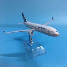 Load image into Gallery viewer, Continental Airlines Boeing 737 Airplane 16cm DieCast Plane Model