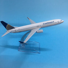 Load image into Gallery viewer, Continental Airlines Boeing 737 Airplane 16cm DieCast Plane Model