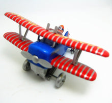 Load image into Gallery viewer, MS643 Looping Plane Airplane Retro Clockwork Wind Up Tin Toy Collectible