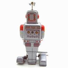 Load image into Gallery viewer, MS372 Weatherman Robot Retro Clockwork Wind Up Tin Toy Collectible