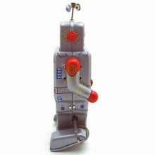 Load image into Gallery viewer, MS372 Weatherman Robot Retro Clockwork Wind Up Tin Toy Collectible