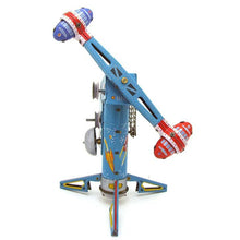 Load image into Gallery viewer, MS446 Coney Island Space Rocket Ride Retro Clockwork Wind Up Tin Toy Collectible