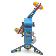 Load image into Gallery viewer, MS446 Coney Island Space Rocket Ride Retro Clockwork Wind Up Tin Toy Collectible