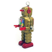 Load image into Gallery viewer, MS436 Mechanical High Wheel Robot Retro Clockwork Wind Up Tin Toy Collectible (Choose Color)