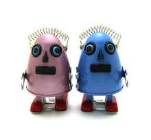 Load image into Gallery viewer, MS649 Mechanical Walking Egg Robot Retro Clockwork Wind Up Tin Toy Collectible (Choose Color)
